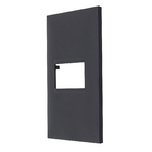 Placa 1 POSTO 4X2 Preto Pial Plus+          