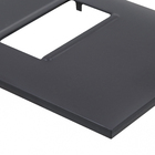 Placa 1 POSTO 4X2 Preto Pial Plus+          