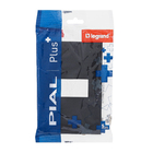 Placa 1 POSTO 4X2 Preto Pial Plus+          