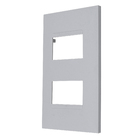 Placa 2 Postos Separados 4X2 Cinza Pial Plus+ 