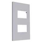 Placa 2 Postos Separados 4X2 Cinza Pial Plus+ 