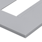 Placa 2 Postos Separados 4X2 Cinza Pial Plus+ 