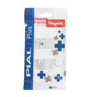 Placa 2 POST SEP 4X2 Branco Pial Plus+         