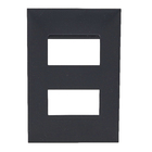 Placa 2 POST SEP 4X2 Preto Pial Plus+        