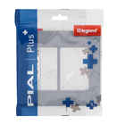 Placa 3+3 Postos 4X4 Cinza Pial Plus+         