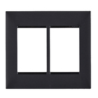 Placa 3+3 Postos 4X4 Preto Pial Plus+       