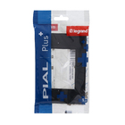 Placa 3 Postos 4X2 Preto Pial Plus+          