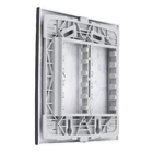 Placa4x4  Cega Saída Fio com Suporte Inova Pro Class Grafite Alumbra