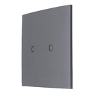 Placa4x4  Cega Saída Fio com Suporte Inova Pro Class Grafite Alumbra