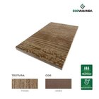 Placa 130x15cm Recob Plotada Eco Varanda Jatobá