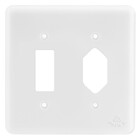 Placa 1 Interruptor + 1 Tomada 4x4 - Perlex Pumalux - 23pl1/1t