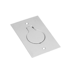 Placa 1 Módulo Para Piso 4x2 – Inóx – Tpi001