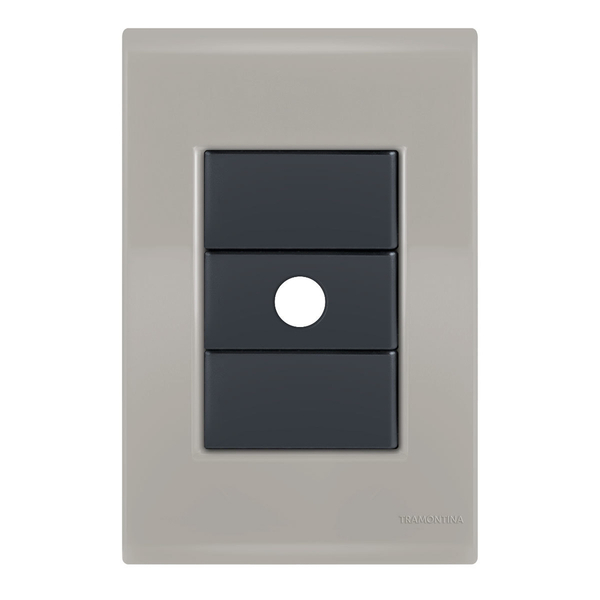 Placa 1 Saída De Fio 4x2 - Tramontina Liz Fendi / Grafite - T