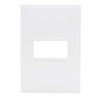 Placa 1 POSTO 4X2 Branco Pial Plus+            