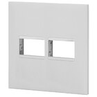Placa 2 Módulos + Suporte 4x4 - Branco - Pial Plus +