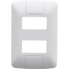 Placa 2 Postos Afastados 4x2 Tramontina Aria Branca