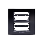 Placa 2Módulo(s) com Suporte para Móveis Inova Pro Class Black Piano Alumbra