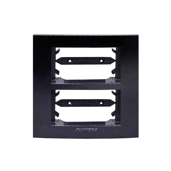 Placa 2Módulo(s) com Suporte para Móveis Inova Pro Class Black Piano Alumbra