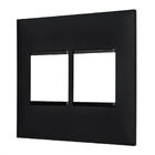 Placa 2p + 2p Preto Plus+pial