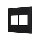 Placa 2p + 2p Preto Plus+pial