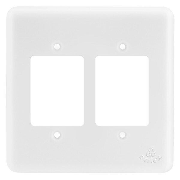 Placa 3 + 3 Interruptores 4x4 - Perlex Pumalux - 23pl33