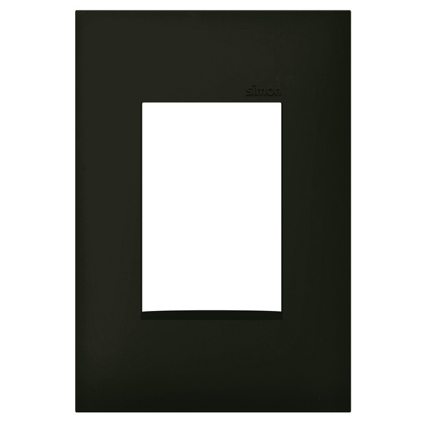 Placa 3 Postos 4X2 Preto Fosco Simon 36