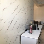 Placa 3d Autoadesiva 30x60cm Mármore Branco Cozinha/ Sala/ Ha