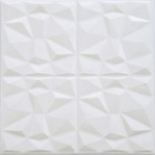 Placa 3d Autoadesiva Espuma 70x70cm Diamante Branco