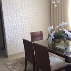 Placa 3d Autoadesiva Espuma 70x70cm Diamante Branco