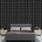 Placa 3d Espuma Autocolante Revestimento 68x68cm Tijolo Rústi