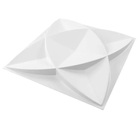 Placa 3d Mini Amsterdam Auto Adesivo 25x25 Cm (branco)