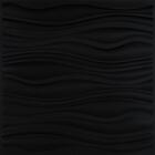 Placa 3d Roma Dark Auto Adesivo 50x50 Cm (preto)