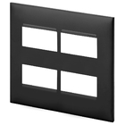 Placa 4 Módulos 4x4 - Preta - Pial Plus +