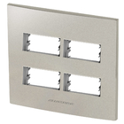 Placa 4 Módulos + Suporte 4x4 - Inova Titanium - 85581