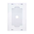 PLACA 4X2 - 1 FURO (ACRÍLIC BRANCO) - LX