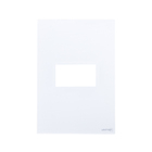 PLACA 4X2 - 1 MÓDULO (ACRÍLIC BRANCO) - LX