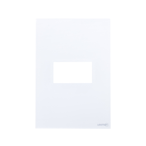 PLACA 4X2 - 1 MÓDULO (ACRÍLIC BRANCO) - LX