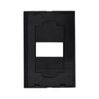 PLACA 4X2 - 1 MÓDULO (ACRÍLIC PRETO) - LX