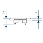 Placa 4x2 1 Módulo Horizontal C/ Suporte Fame Evidence
