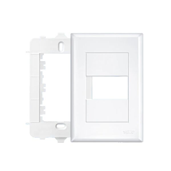 Placa 4x2 1 Módulo Horizontal C/ Suporte Fame Evidence