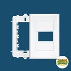 Placa 4x2 1 Módulo Horizontal C/ Suporte Fame Evidence