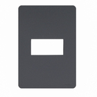 Placa 4X2 1 Módulo Stellar Black Orion Schneider