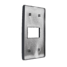 Placa 4X2 1 Módulo Stellar Black Orion Schneider