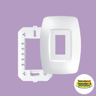 Placa 4x2 1 Módulo Vertical Com Suporte Fame Elegance Branco