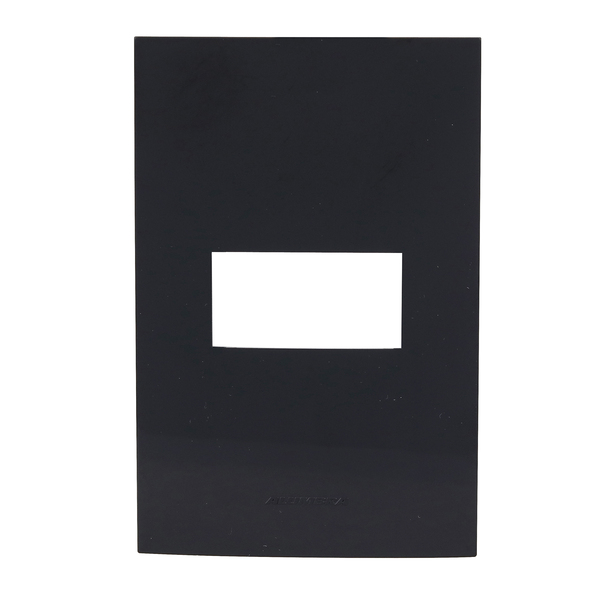 Placa 4x2 1Módulo(s) com Suporte Inova Pro Class Black Piano Alumbra