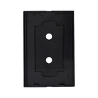 PLACA 4X2 - 2 FUROS (ACRÍLIC PRETO) - LX