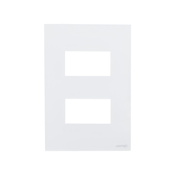 PLACA 4X2 - 2 MÓDULOS (ACRÍLIC BRANCO) - LX