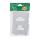 Placa 4X2 2 Módulos Gamma Silver Orion Schneider