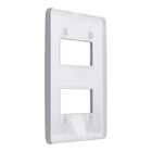 Placa 4X2 2 Módulos Gamma Silver Orion Schneider