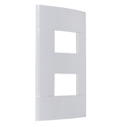 Placa 4X2 2 Módulos Separados Prata Artico Decor Schneider